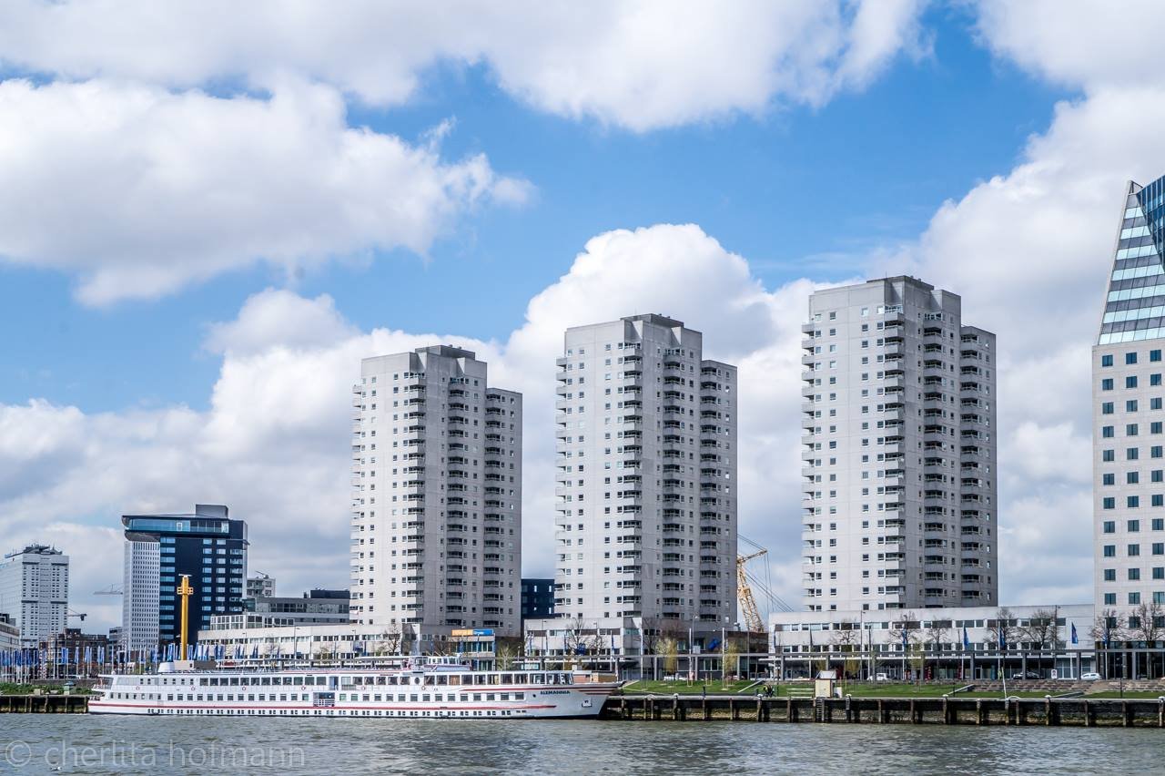 Waterfront apartment towers